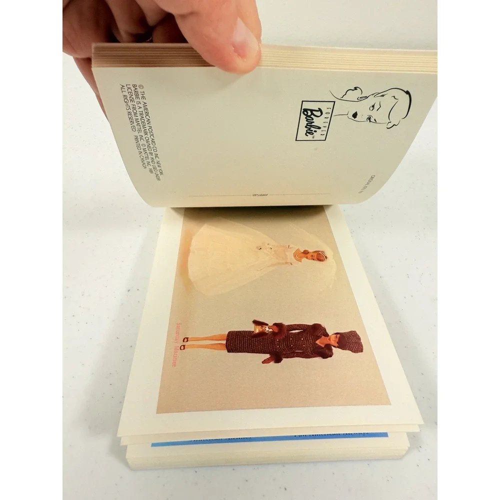 FOREVER BARBIE: A POSTCARD BOOK By Running Press Vintage First Edition